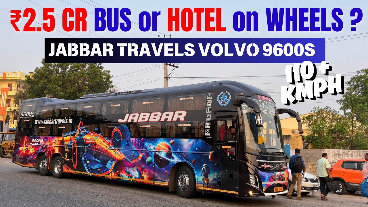 Bangalore to Hyderabad in Jabbar Volvo 9600 Sleeper | Overtakes & Full Bus Review | Luxury Bus Vlog