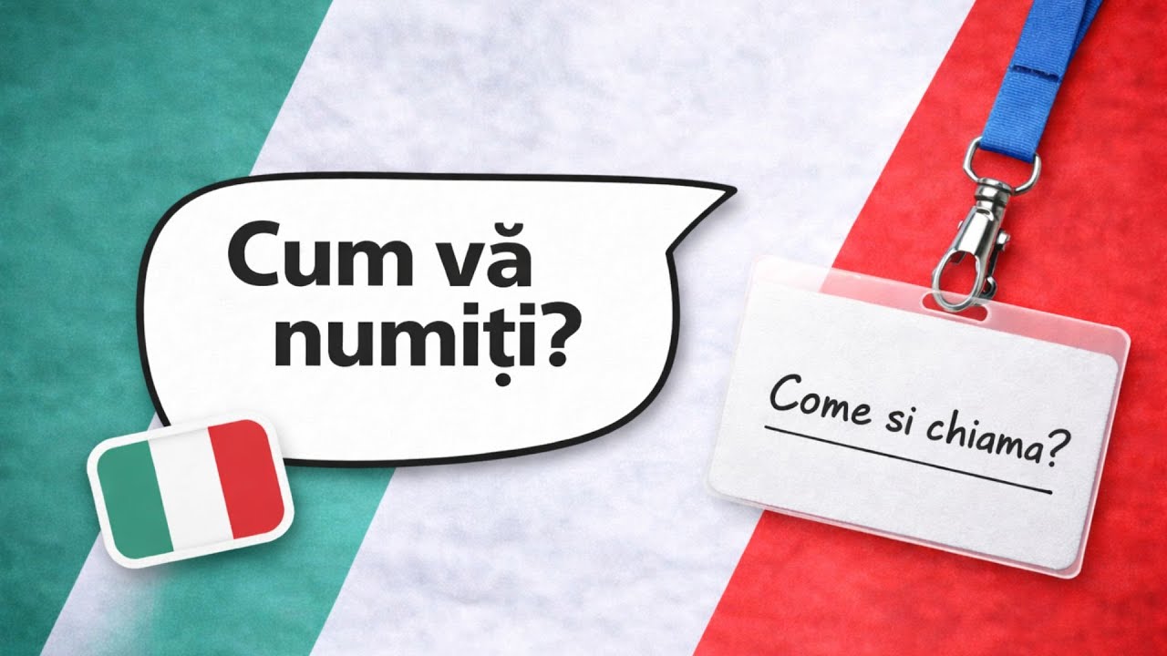 Italiana pentru incepatori: Dvs. cum va numiti? – Come si chiama?