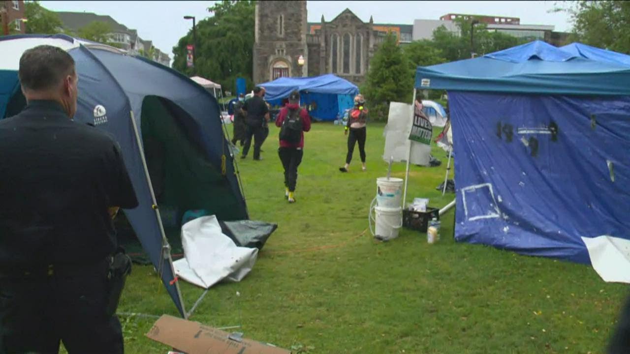 Protesters moved out of Stamford's Latham Park after nearly a week