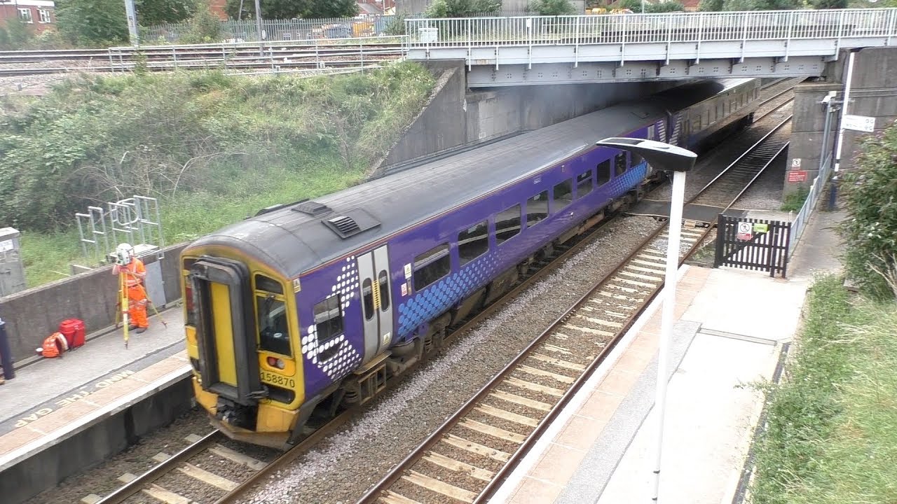 DMU's through Retford high and low-level platforms.