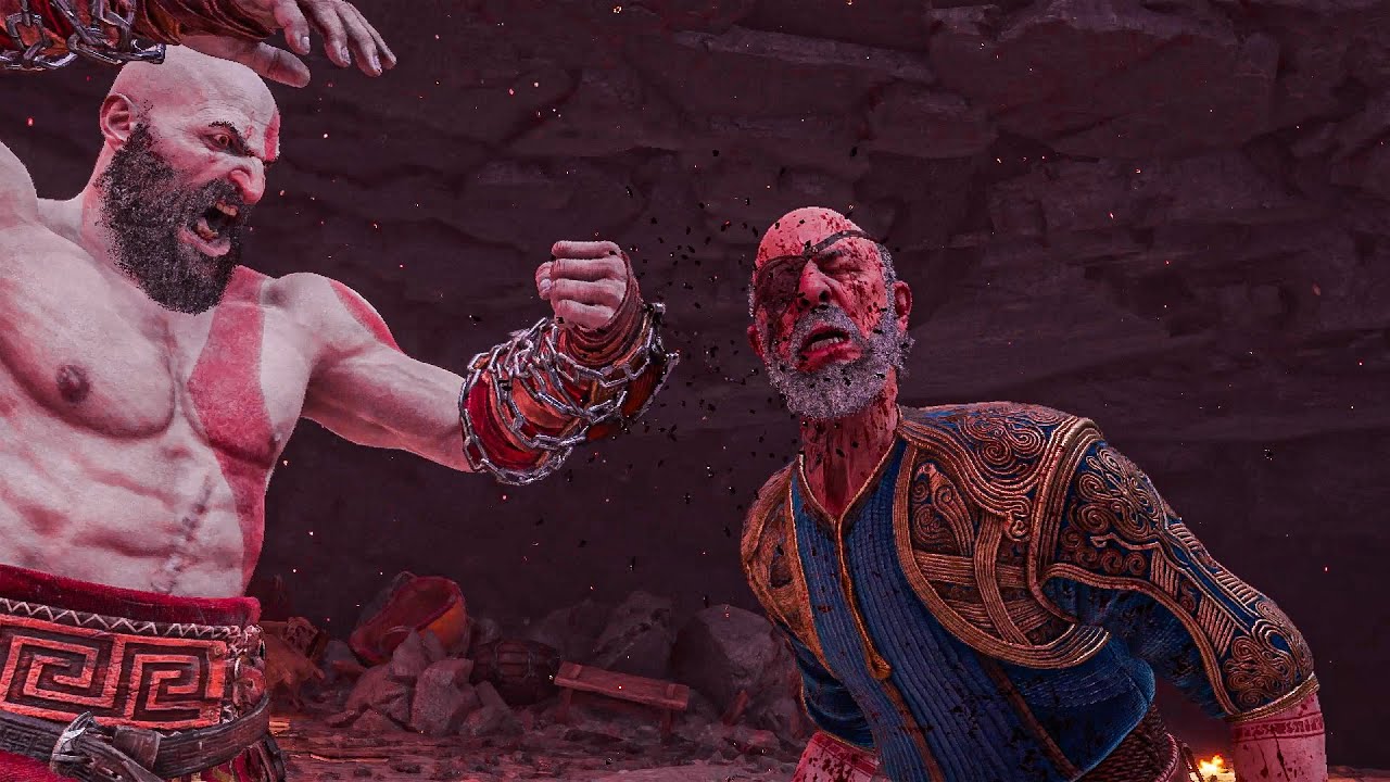 LORE ACCURATE KRATOS Relentlessly Crushing Odin! No Damage God of War Ragnarok PC GMGOW 4K60FPS