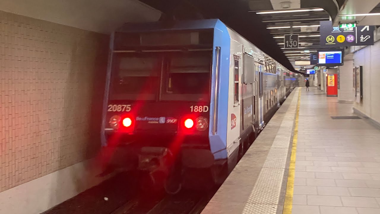 (RER D) trajet à bord d'un Z20500 Paris du nord a creteil pompadour