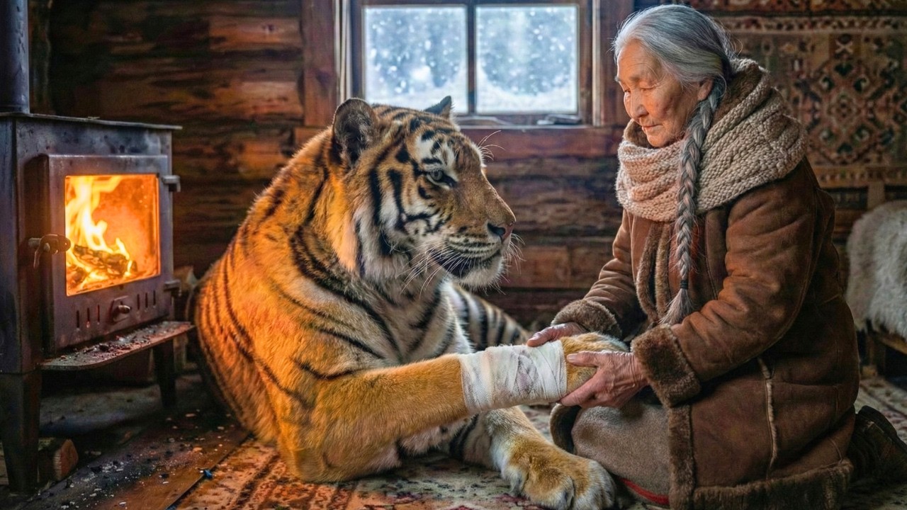 Vor zwei Jahren rettete sie ein Tigerjunges – diesen Winter kehrte die verletzte Mutter zurück