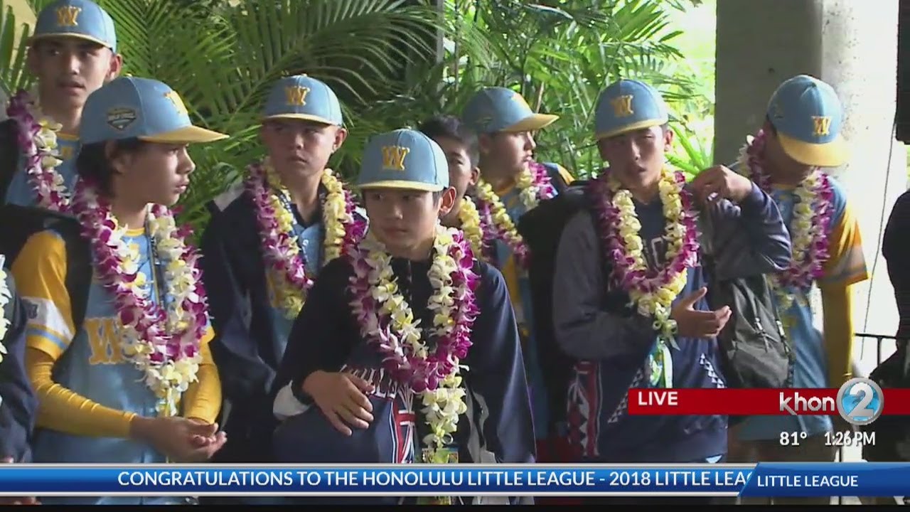Honolulu's Little League world champions greeted by cheers, crowd