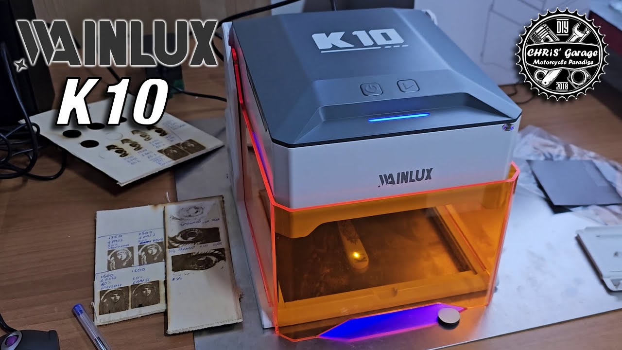 Altissima Precisione anche su INCISIONI MINUSCOLE con WAINLUX K10 incisore laser chiuso