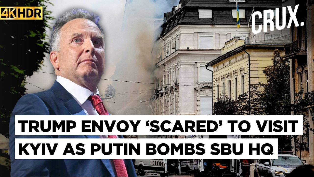Russian Drone Hits SBU HQ, &lsquo;Directly Targets&rsquo; Ukraine Spy Chief as Trump Envoy Fears Kyiv Strike |4K