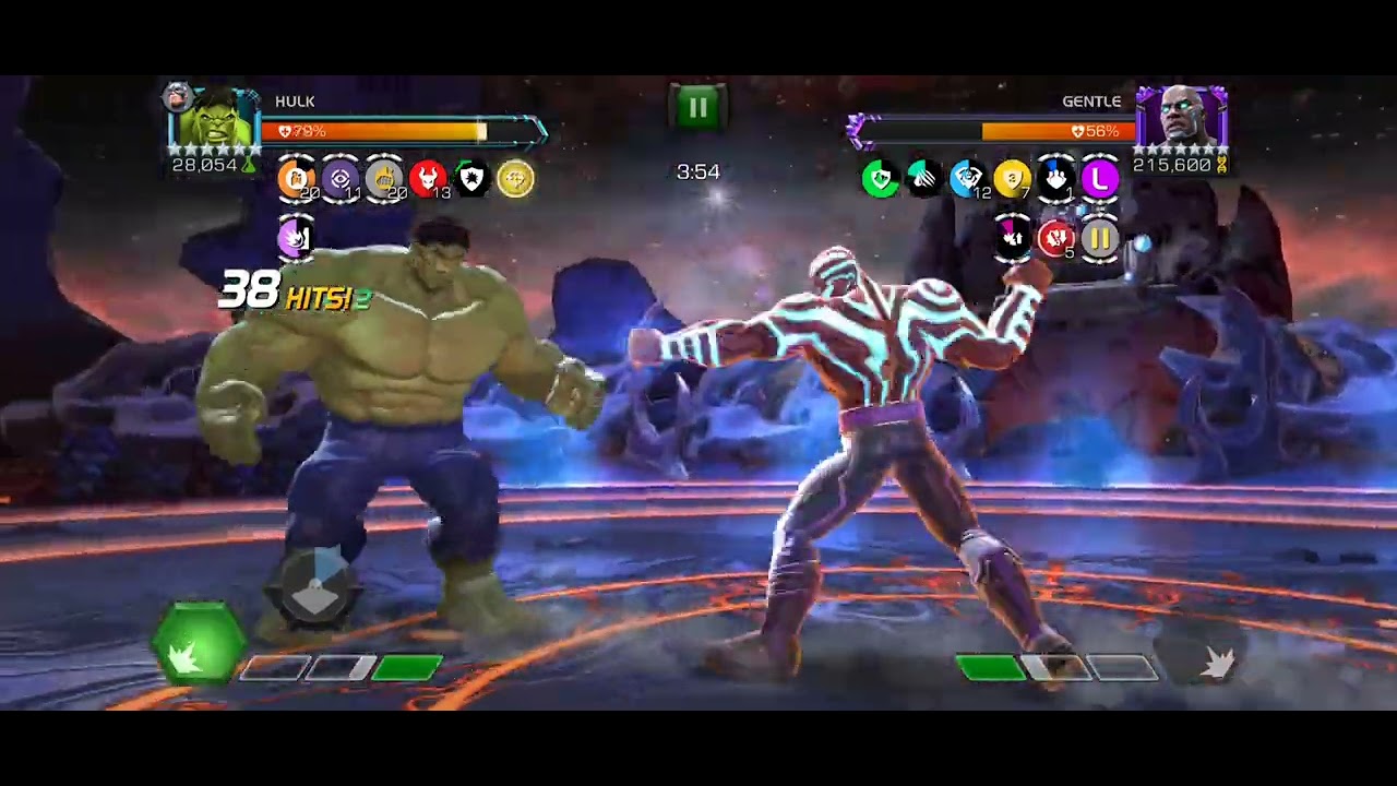 Hulk vs Nightmare Raids Gentle - right path easy dmg cap