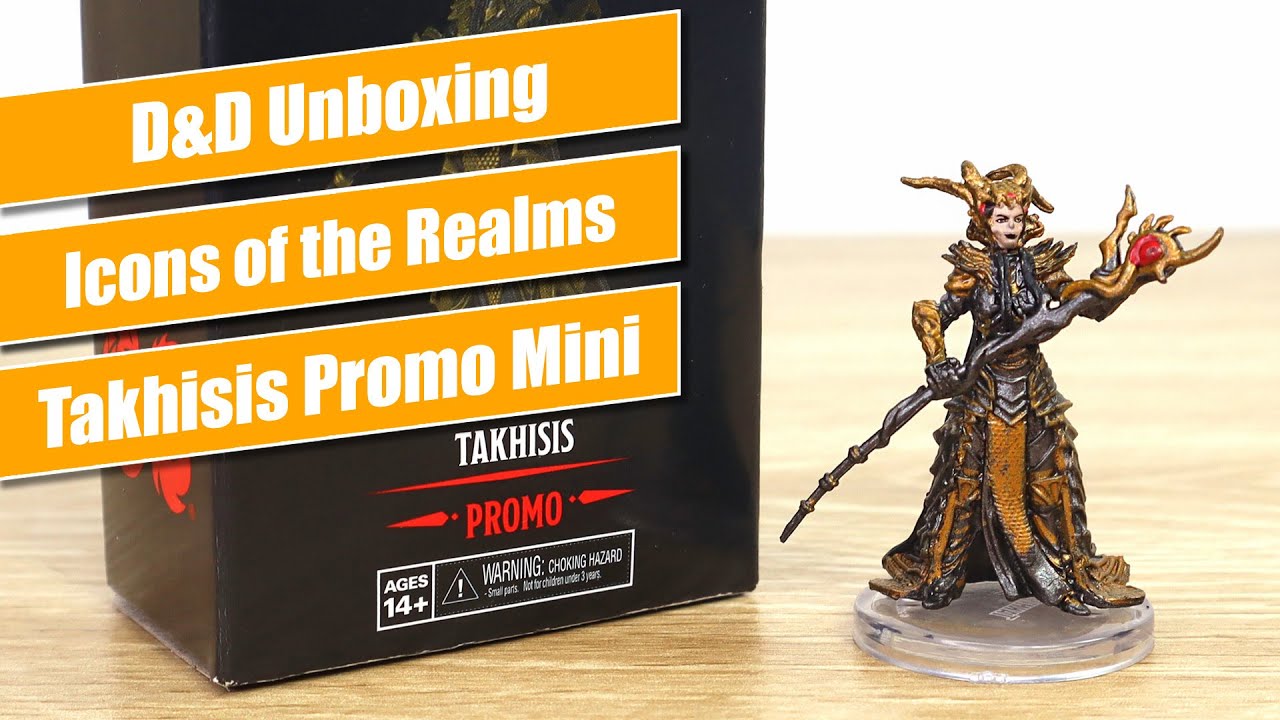 Dungeons & Dragons Takhisis promo miniature figure - Unboxing & Review