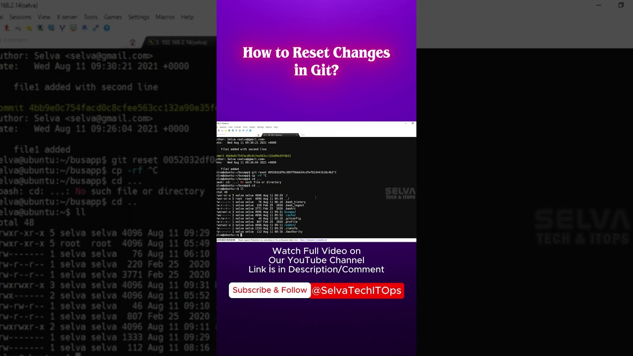 Git 13. Git Reset Explained in Tamil | How to Reset Changes in Git | Git Commands for Beginners