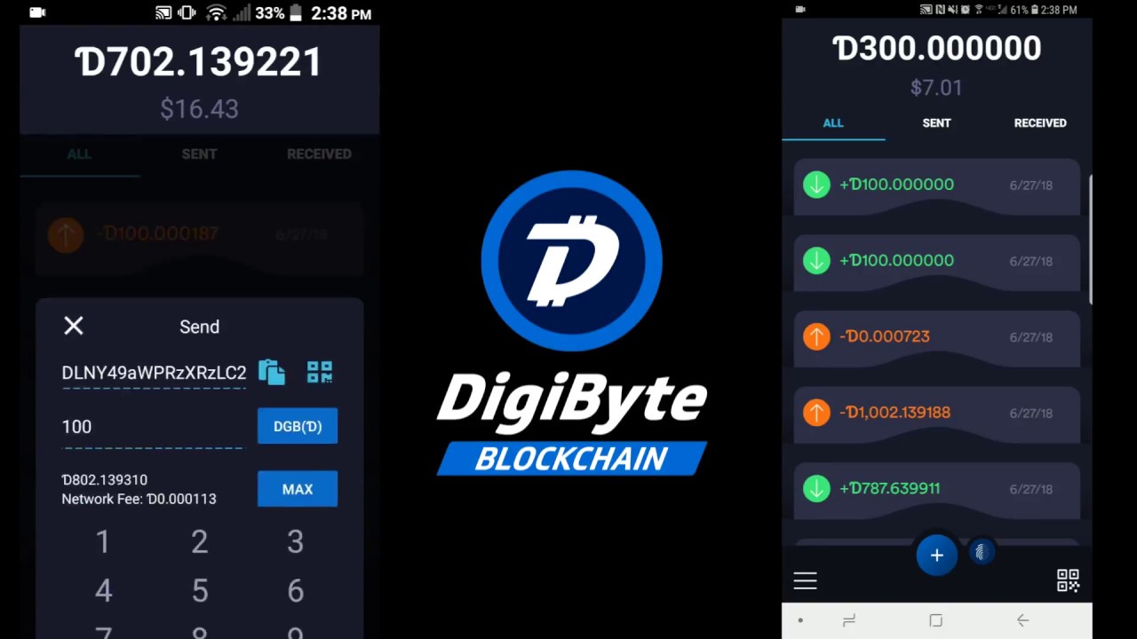 DigiByte Android Wallet Speed Demo