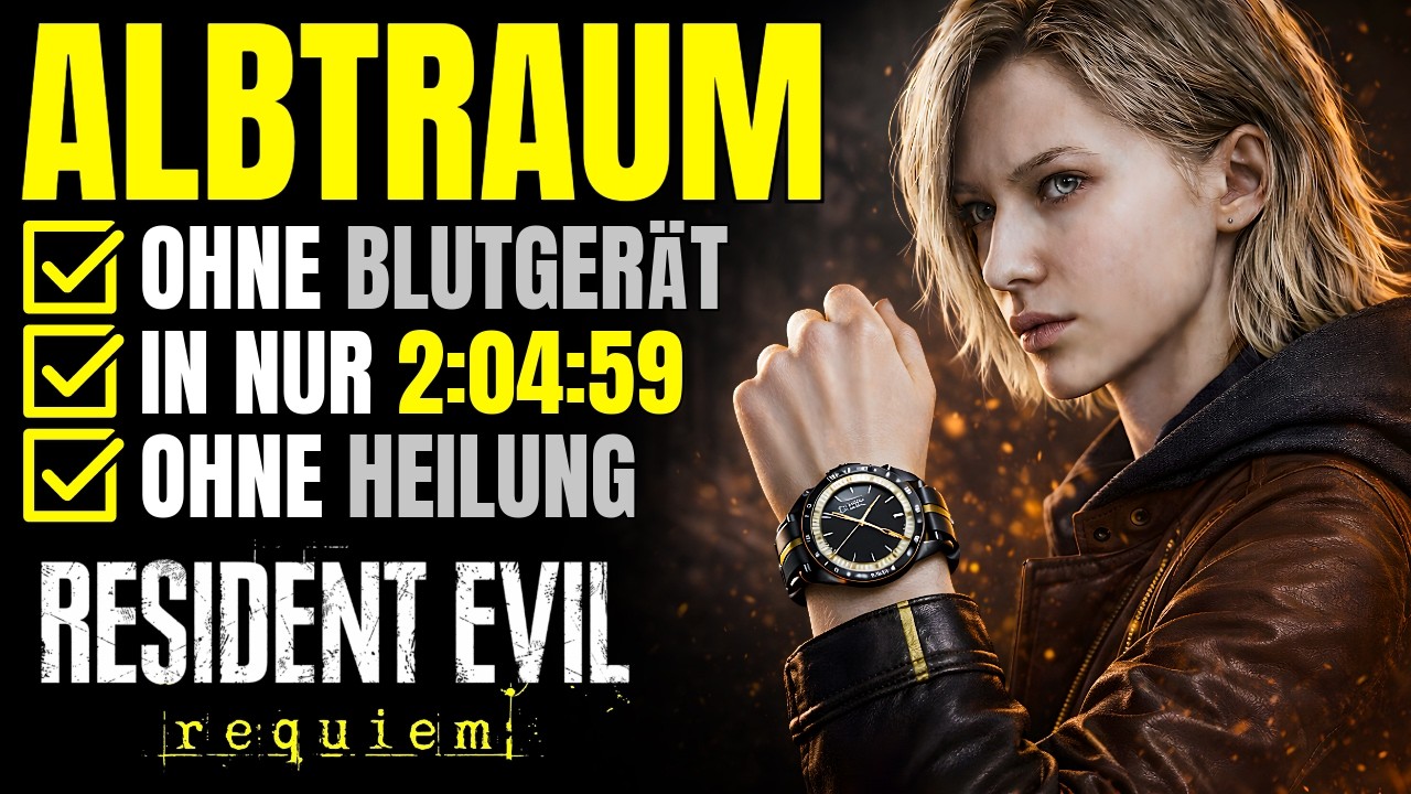 Resident Evil Requiem Albtraum SPEEDRUN Deutsch [2:04:59] &ndash; Ohne Heilung & Ohne Blutentnahme ⏱️