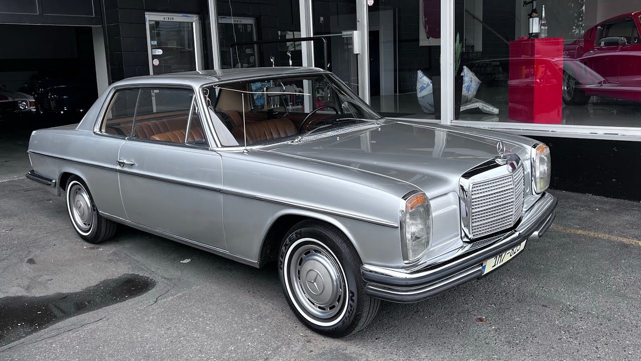 1971 MB 250CE COUPE DRIVING VIDEO