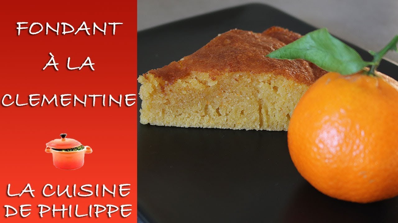 Fondant à la clémentine