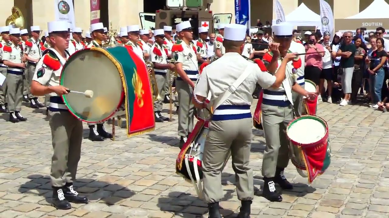 Légion étrangère - Le duel des tambours - Invalides - 14 juillet 2025