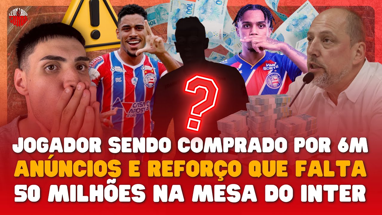 ⚠️ COMPRA DE 6 MILHÕES! ANÚNCIOS E O REFORÇO QUE FALTA NO INTER! 50 MILHÕES NA MESA DA DIREÇÃO
