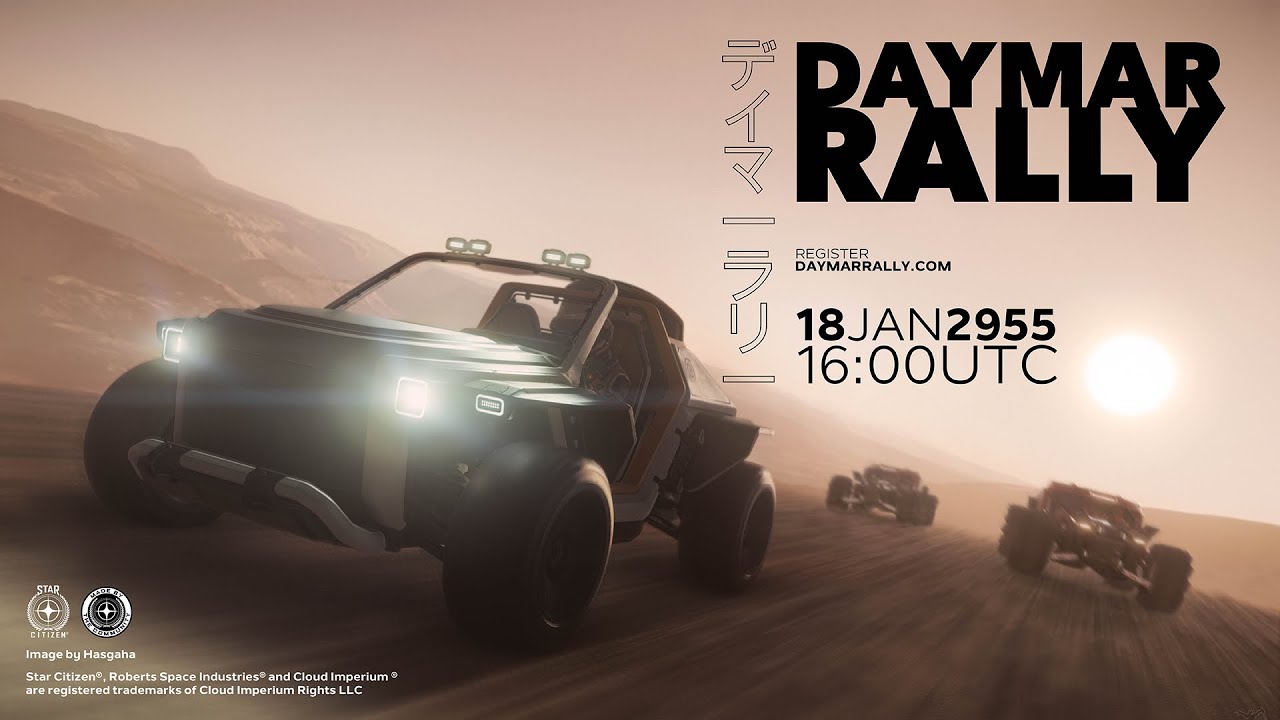 THE DAYMAR RALLY 2955! A long distance Endurance Race in #starcitizen
