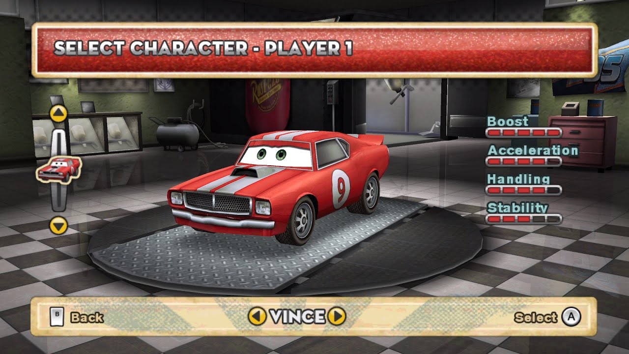 Cars Mater-National Wii - Vince Gameplay (Dolphin)