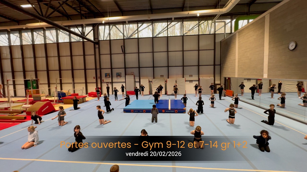 Portes ouvertes - Détente 1 -  gym 9-12 ans et 7-14 ans groupe 1 et 2 - vendredi 20/02/2026