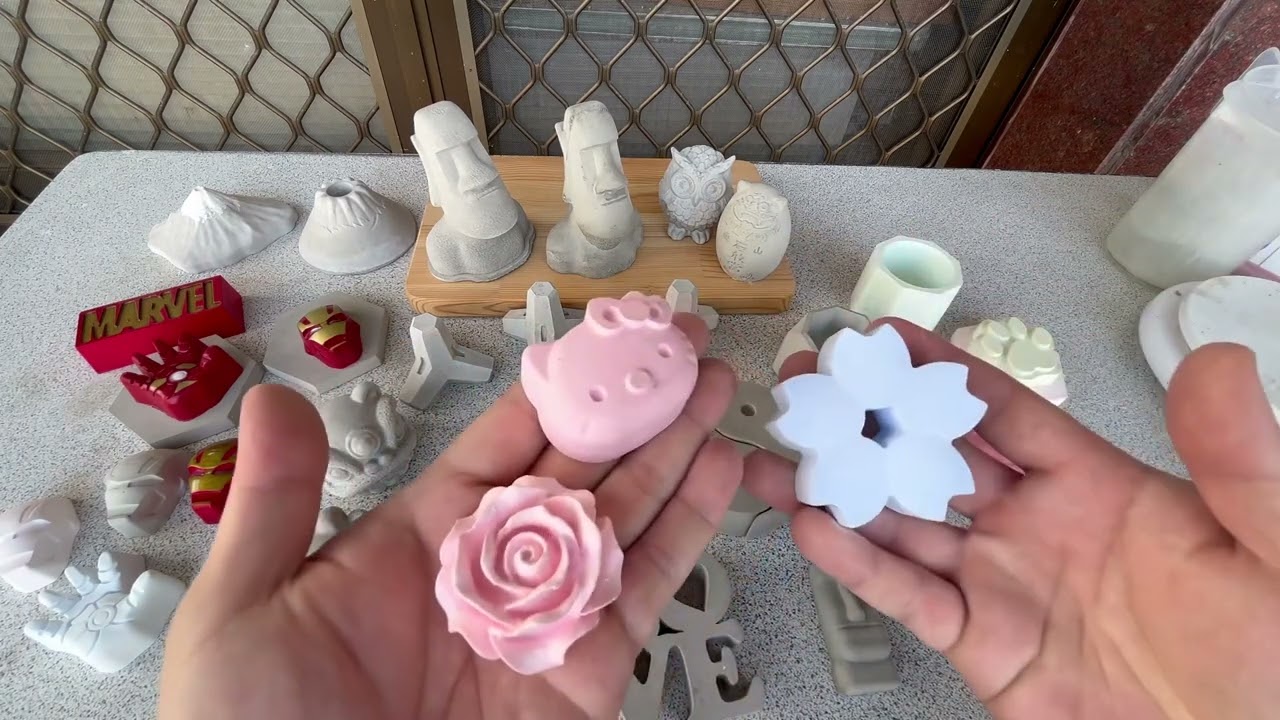 水泥。石膏。擴香石。手作灌模。分享。