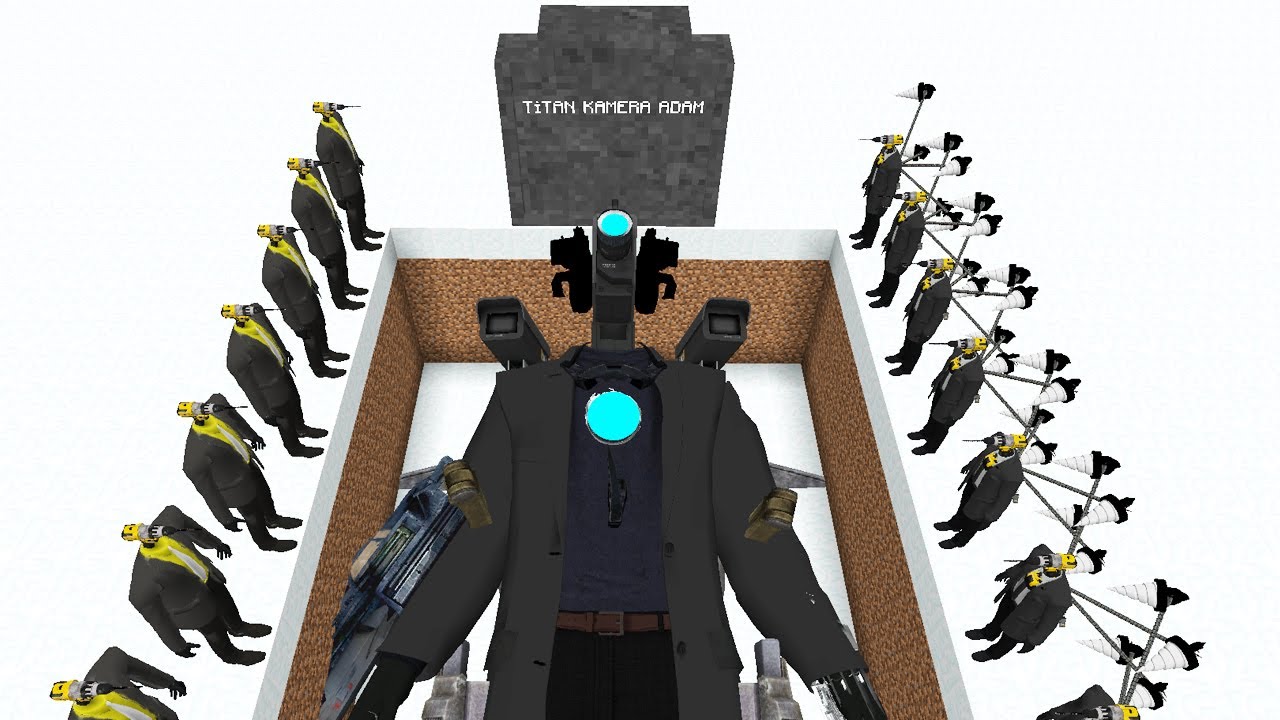 TİTAN KAMERA ADAM CANLI CANLI MEZARA GÖMÜLDÜ 😱 - Minecraft