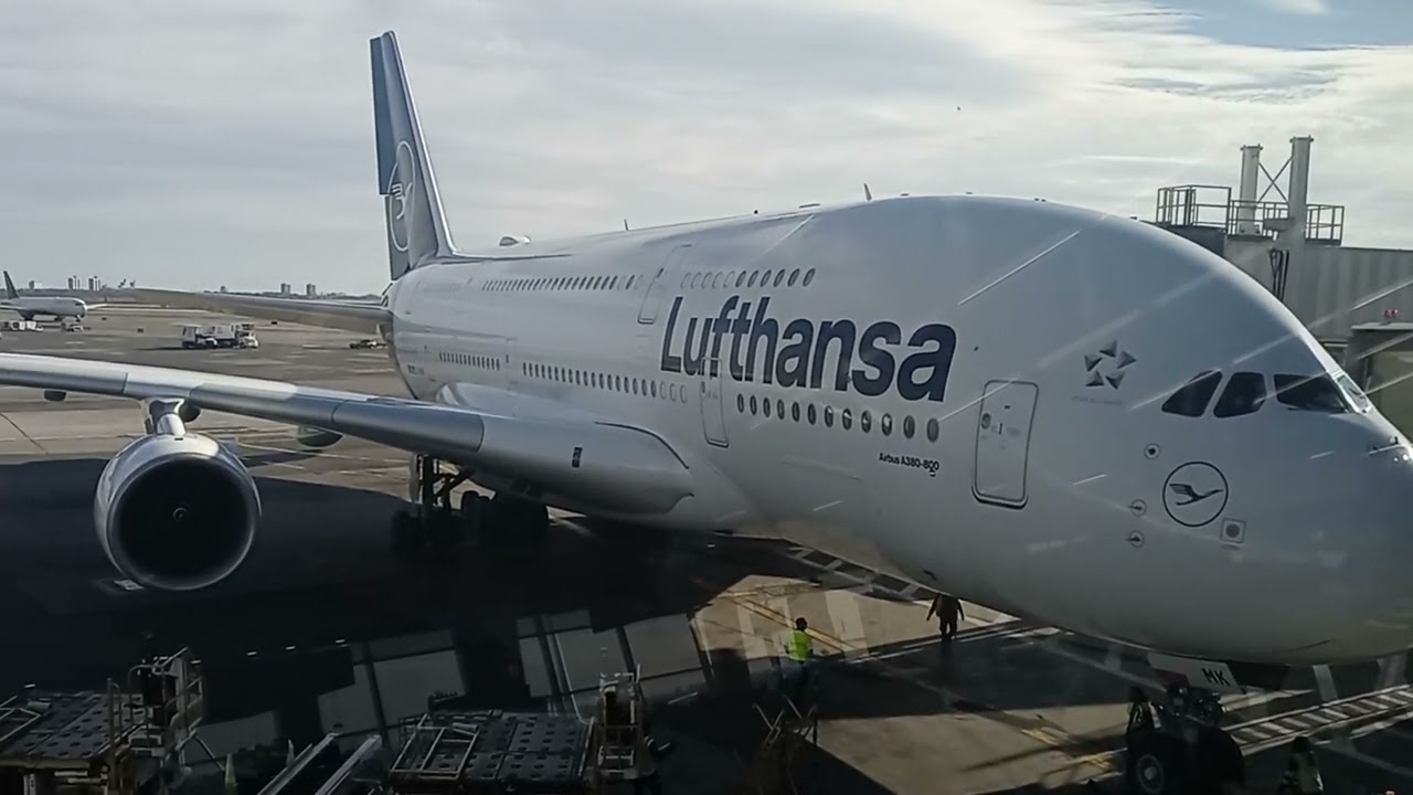My ride to Munich A380 Lufthansa LH411 D-AIMK