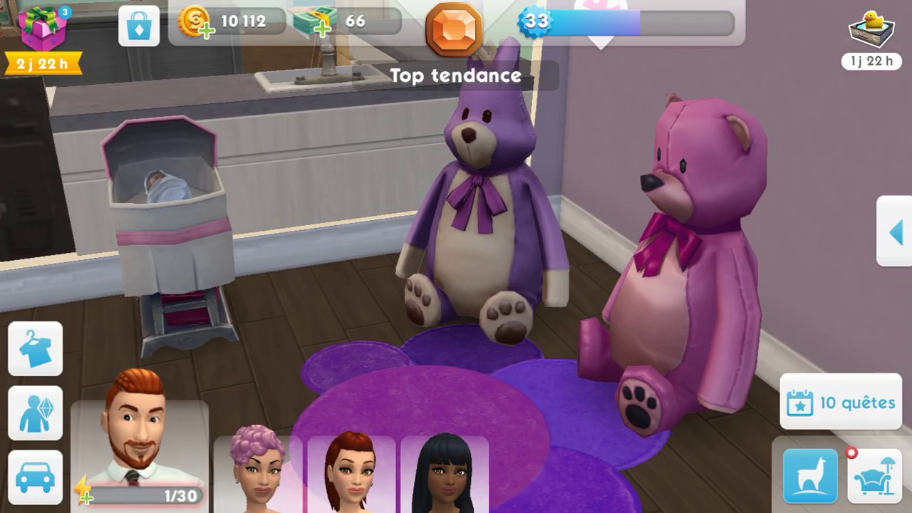 SIMS MOBILE : GENERATIONS, tout savoir sur les BEBES et RETRAITES