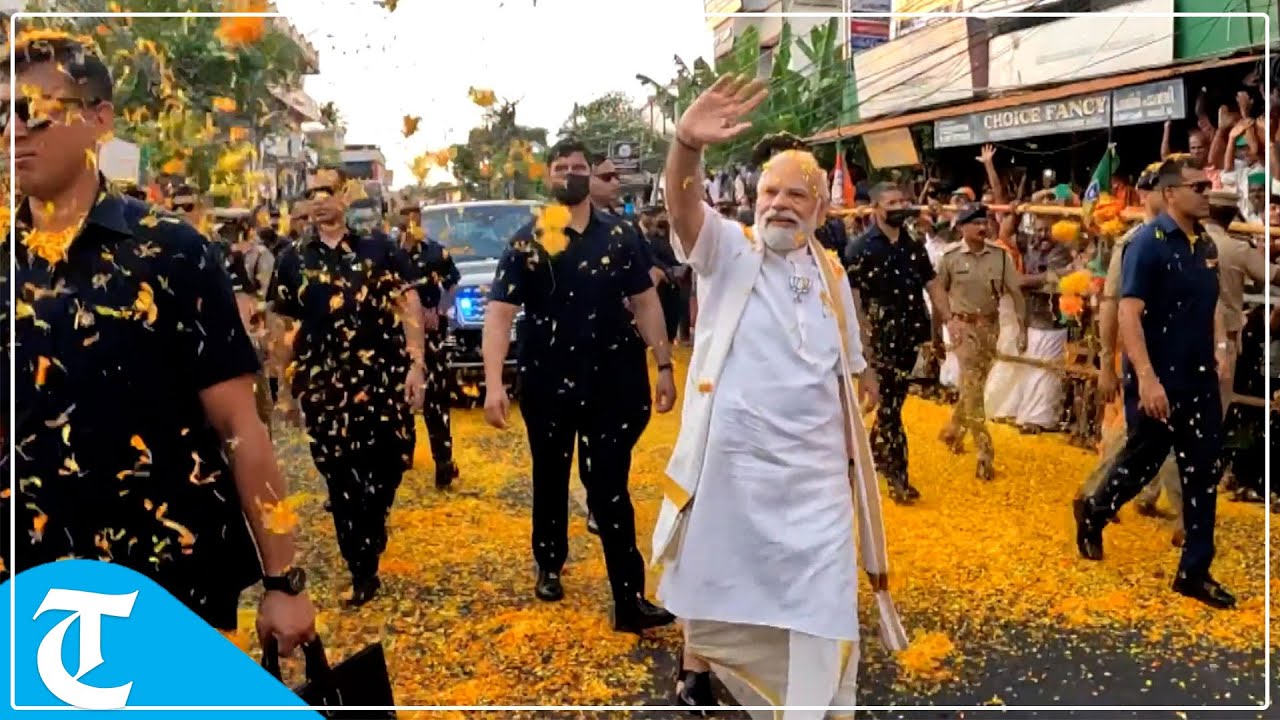 PM Modi begins public outreach in Kerala; holds monumental roadshow in Kochi