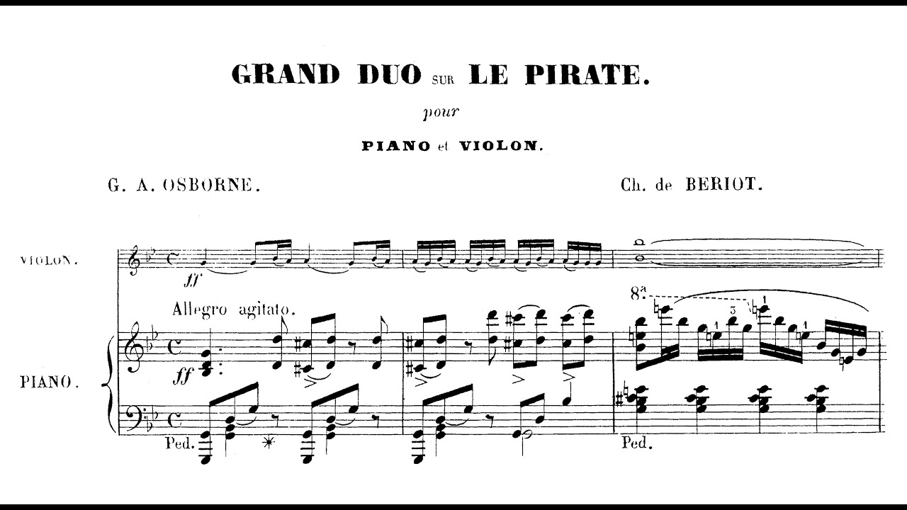 Charles de Bériot - Grand Duo Brillant on Bellini's Opera 'Il pirata', Op. 75