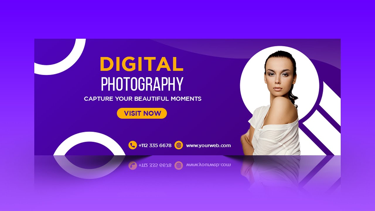 How to Make a Photography Facebook Cover Design | Adobe Photoshop Cc