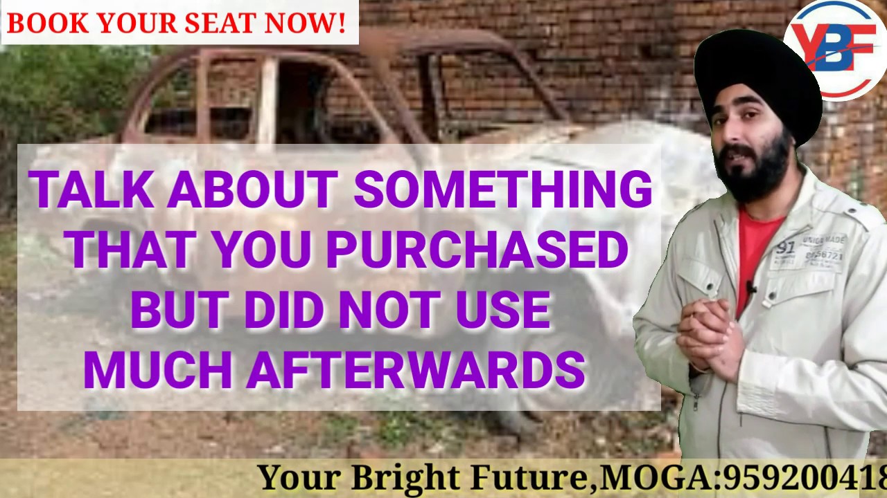 Talk About Something You purchased But Didn't use much |New Cue Card Ielts| Best Sample Answer 8.0