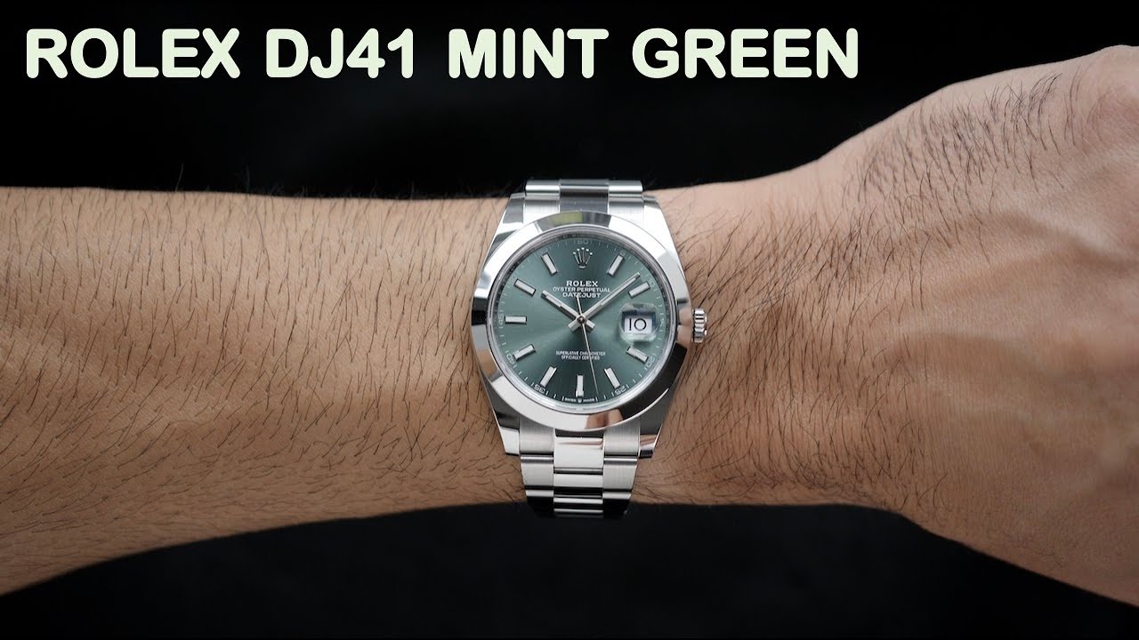 [4K] The 2022 Datejust 41 Mint Green is the Rolex GREEN, that you never saw before | Hafiz J Mehmood