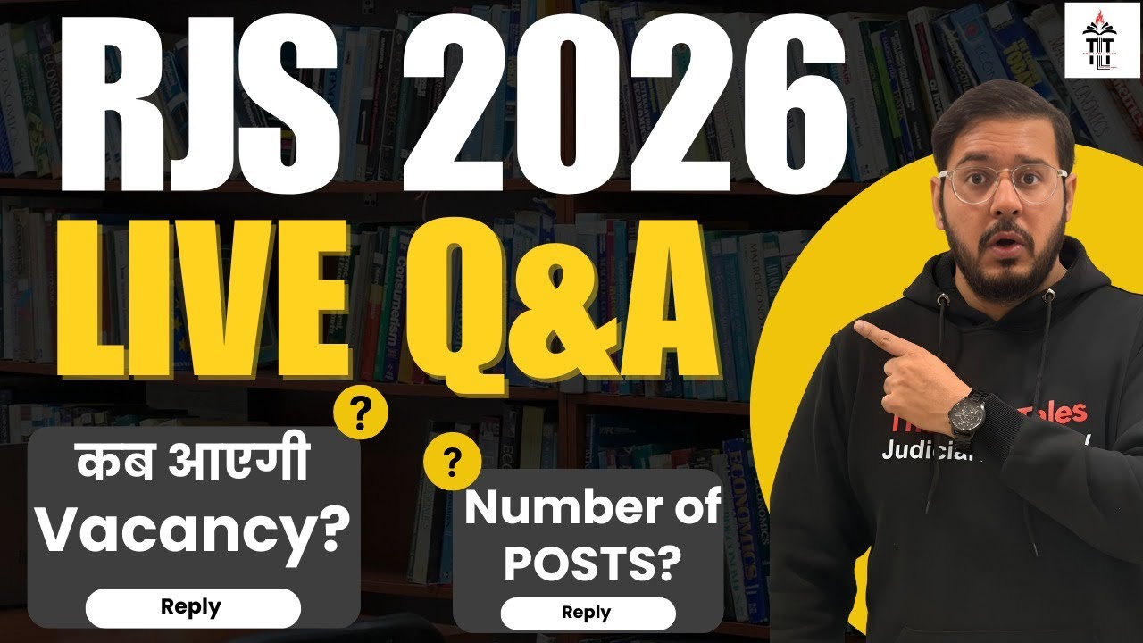 Live Q&A: Ask Me Anything About Rajasthan Judiciary 2026 Vacancy