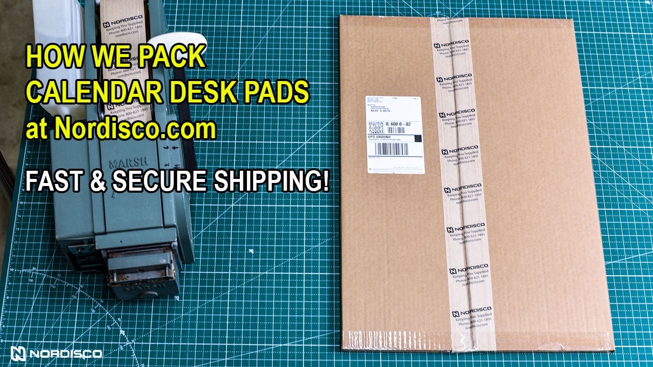 ASMR  Packing  Orders  Brownline  C1731  Desk  Pad  Calendar  Nordisco