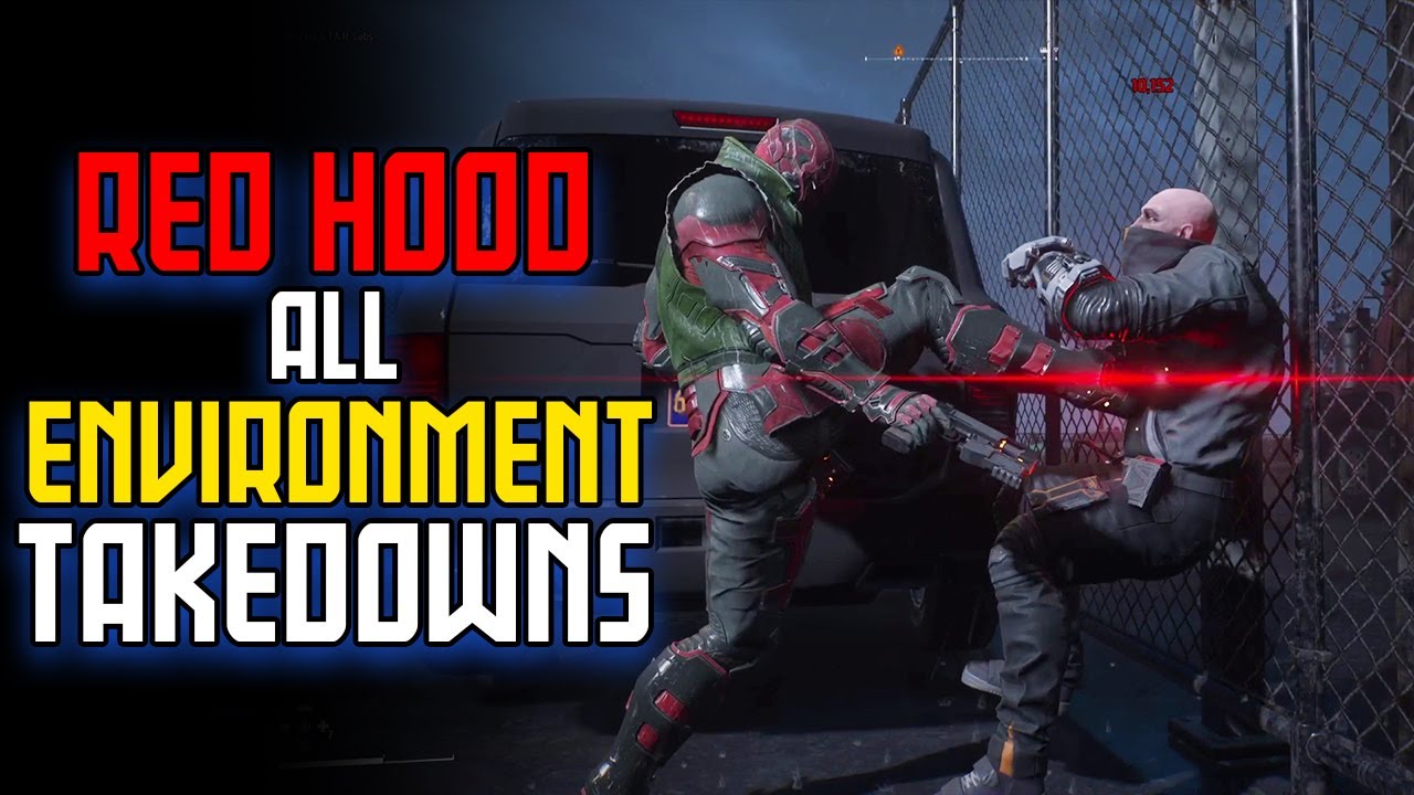 Gotham Knights | Red Hood All Environment Takedowns