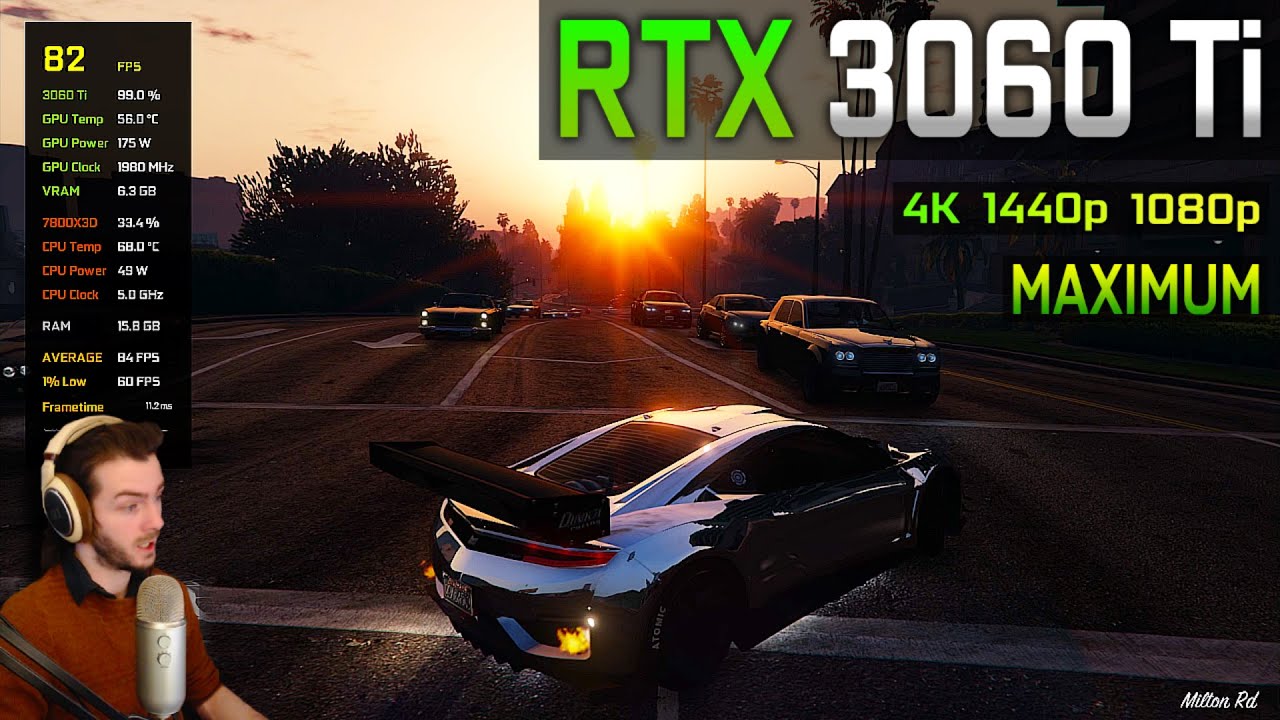 RTX 3060 Ti - GTA 5 в 2024 году!