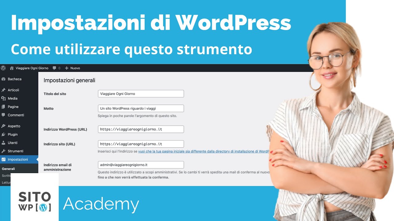 Impostazioni Generali WordPress