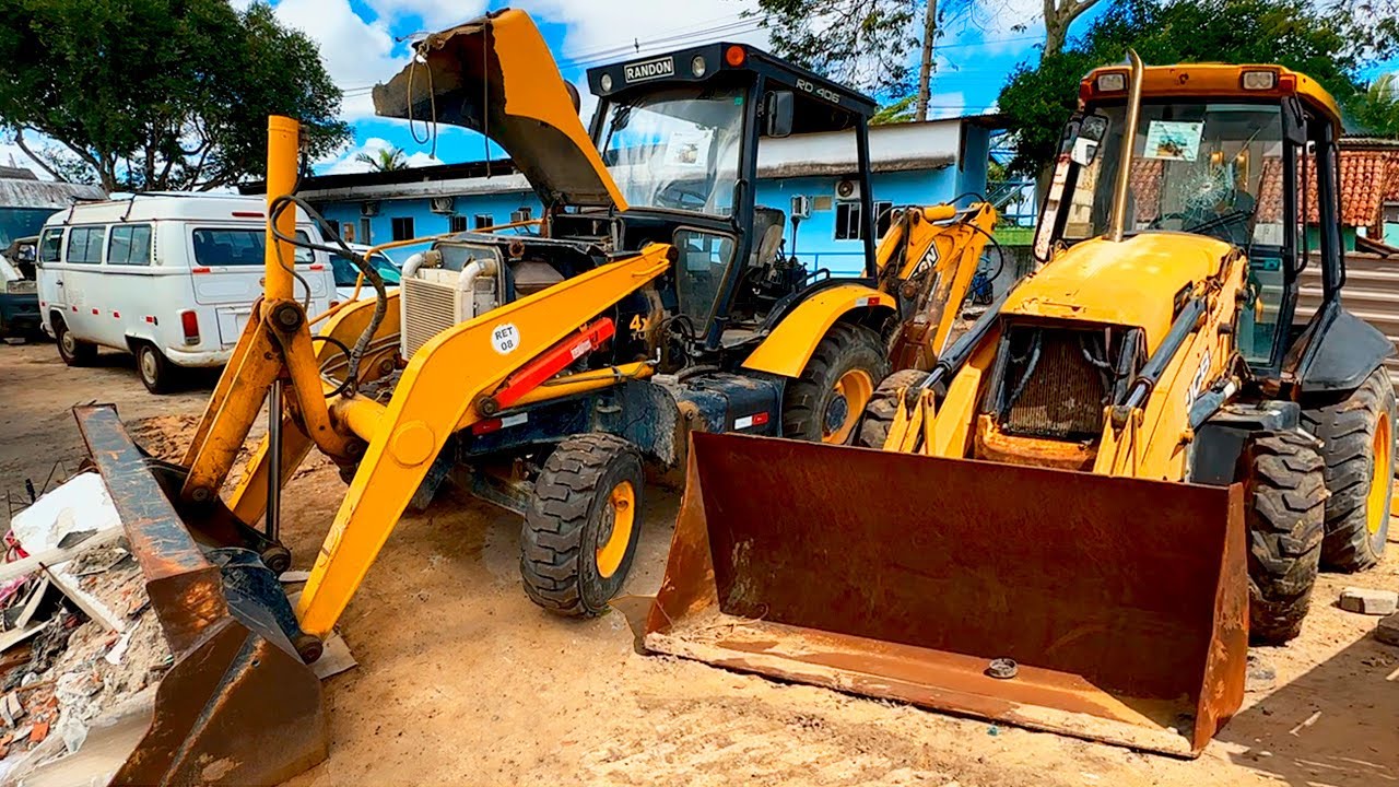 LEILÃO DE RETROESCAVADEIRA JCB A PARTIR DE 31 MIL*trabalhando*
