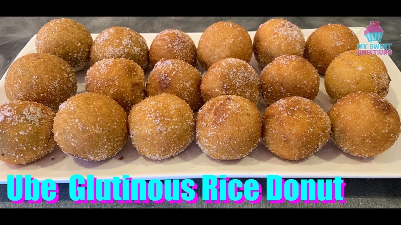 Ube Glutinous Rice Donut