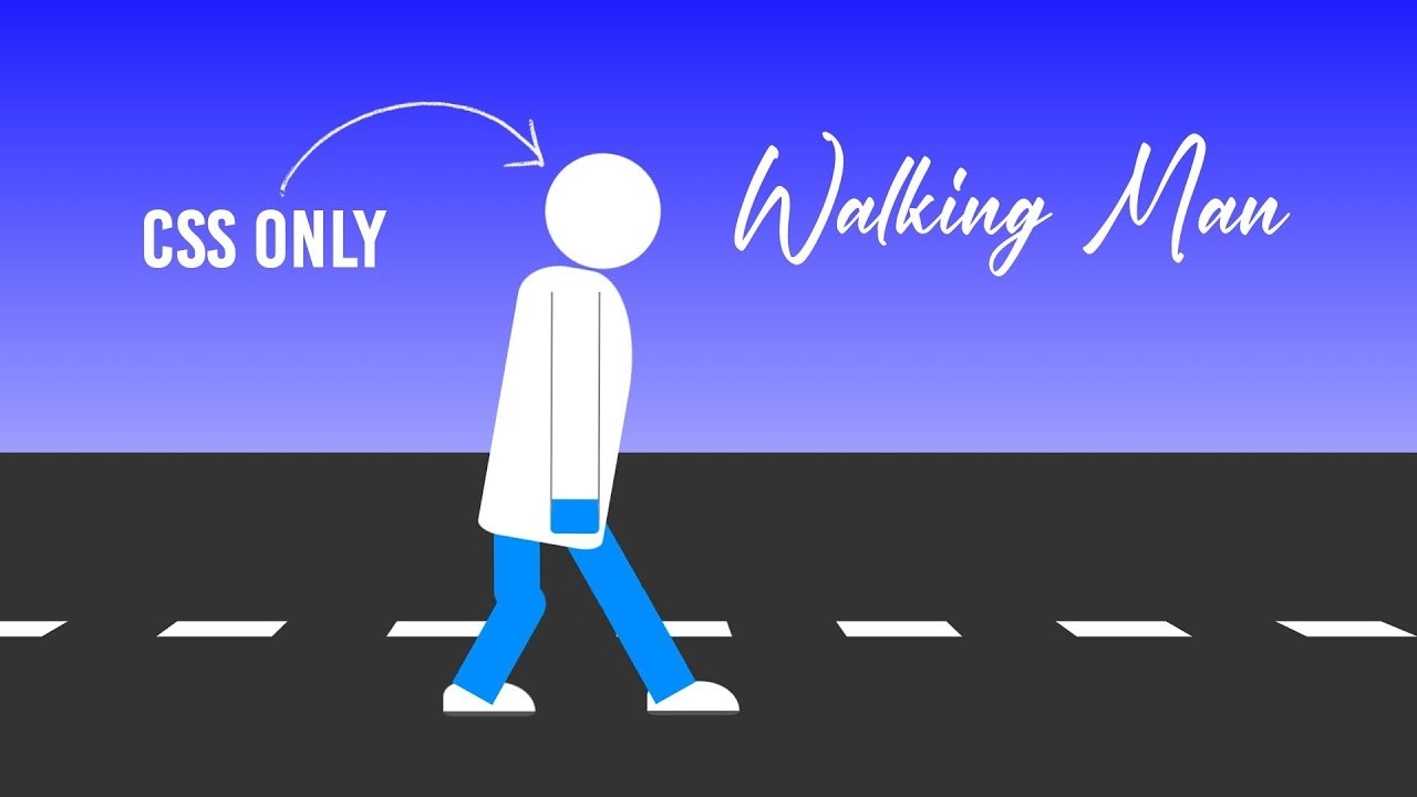Walking Man CSS-Only Animation Tutorial