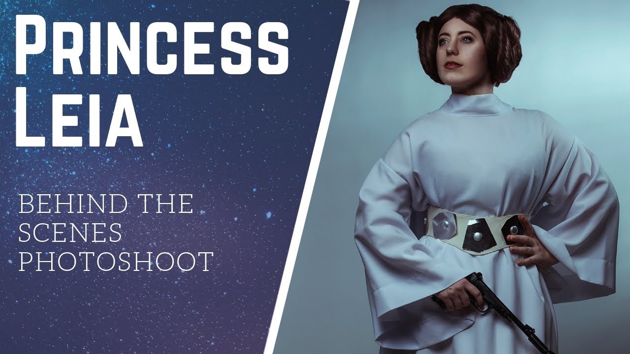 Princess Leia cosplay photoshoot ft: Jedimanda Behind the Scenes