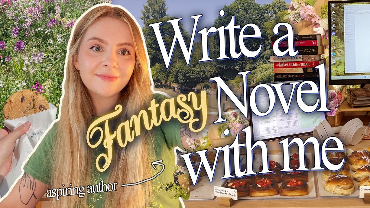 write a fantasy novel with me 🌷 cozy writing vlog