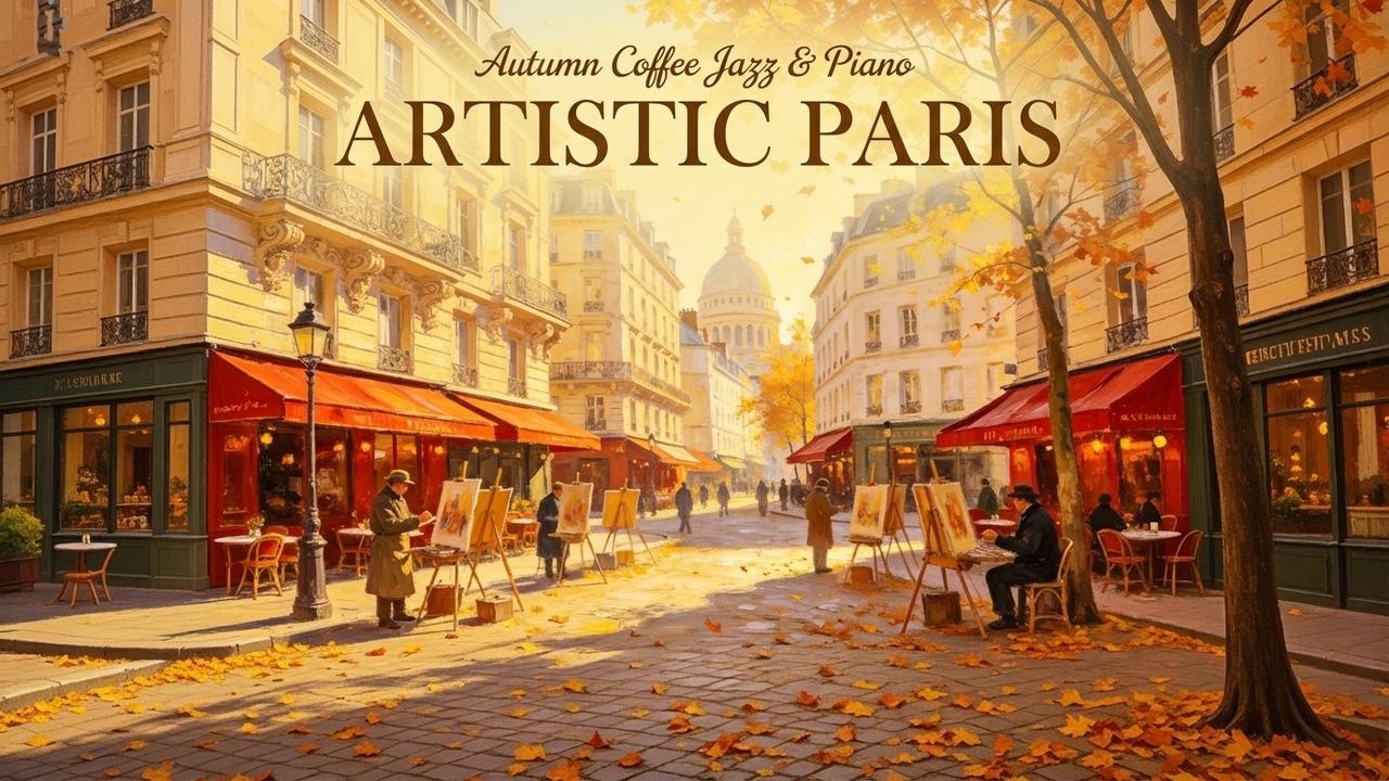 ARTISTIC PARIS 🎨 Relaxing Instrumental Music — Autumn Coffee Playlist | Afternoon at the Panthéon
