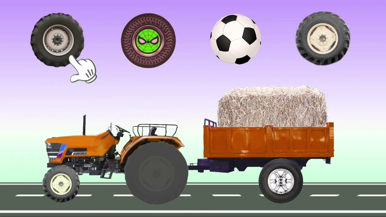CORRECTLY GUESS THE TRACTOR WHEEL - CONSTRUCTION VEHICLE