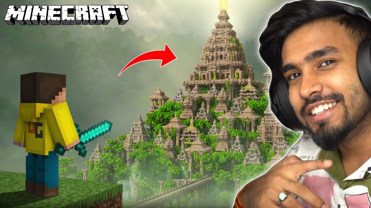 CAN TECHNO GAMERZ COMPLETE THIS CHALLENGE IN MINECRAFT I TECHNO GAMERZ I UJJWAL GAMING