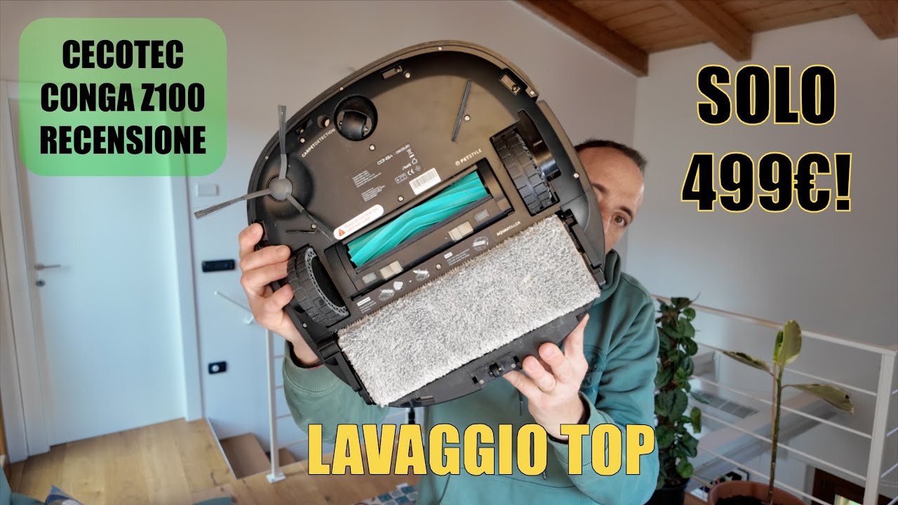 Recensione Cecotec Conga Z100. Costa 499&euro; e pulisce bene!