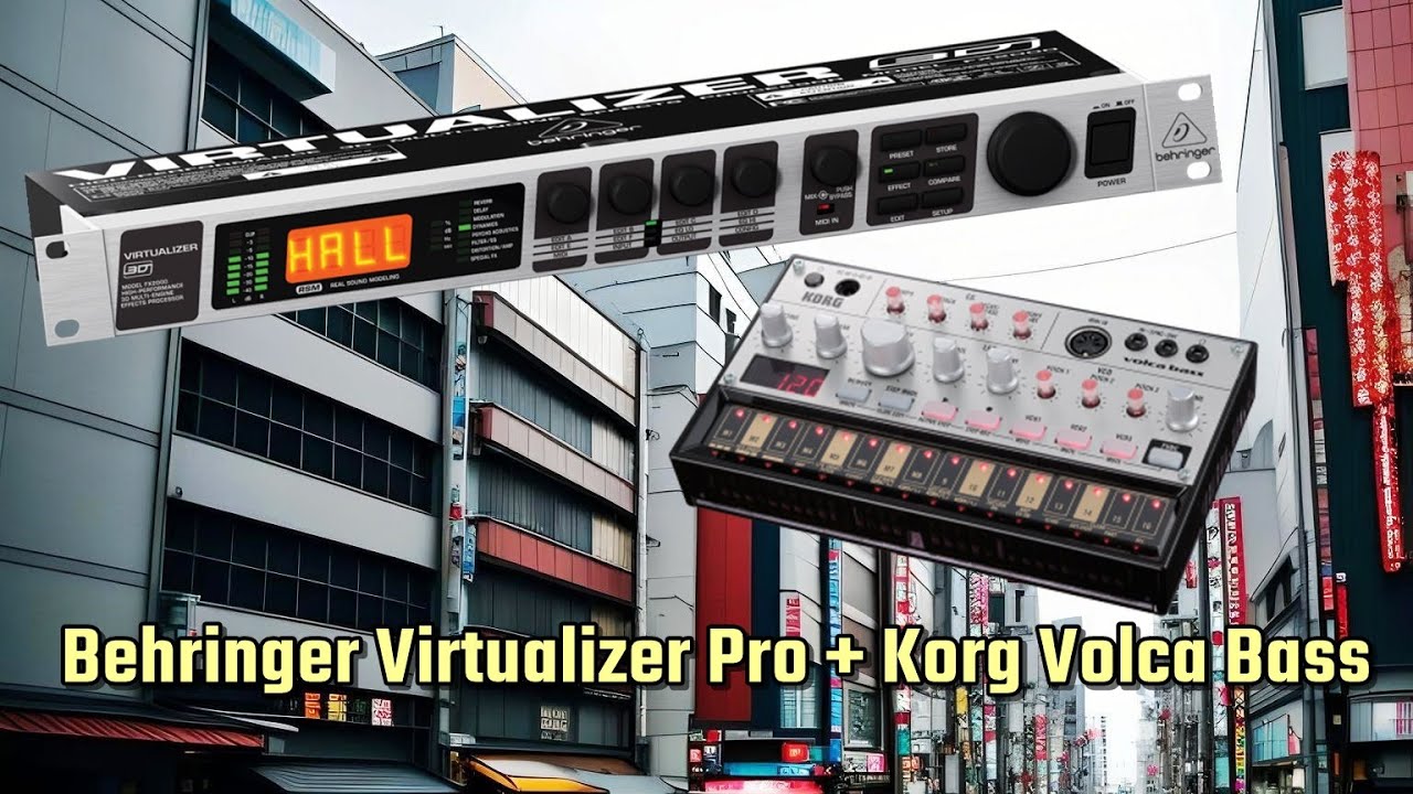 Behringer Virtualizer Pro fx Korg Volca Bass / Sample