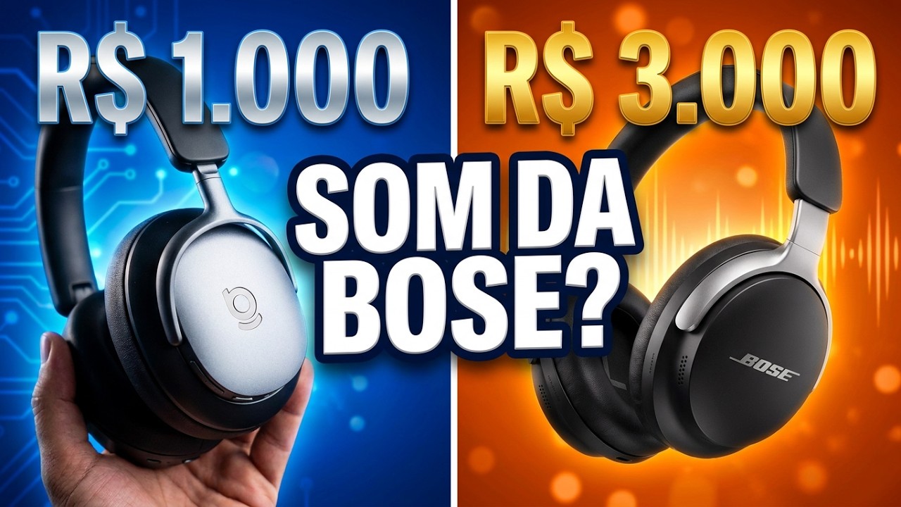 Headphone SABOOR BOSE - BASEUS inspire XH1 com o som da BOSE! Review 