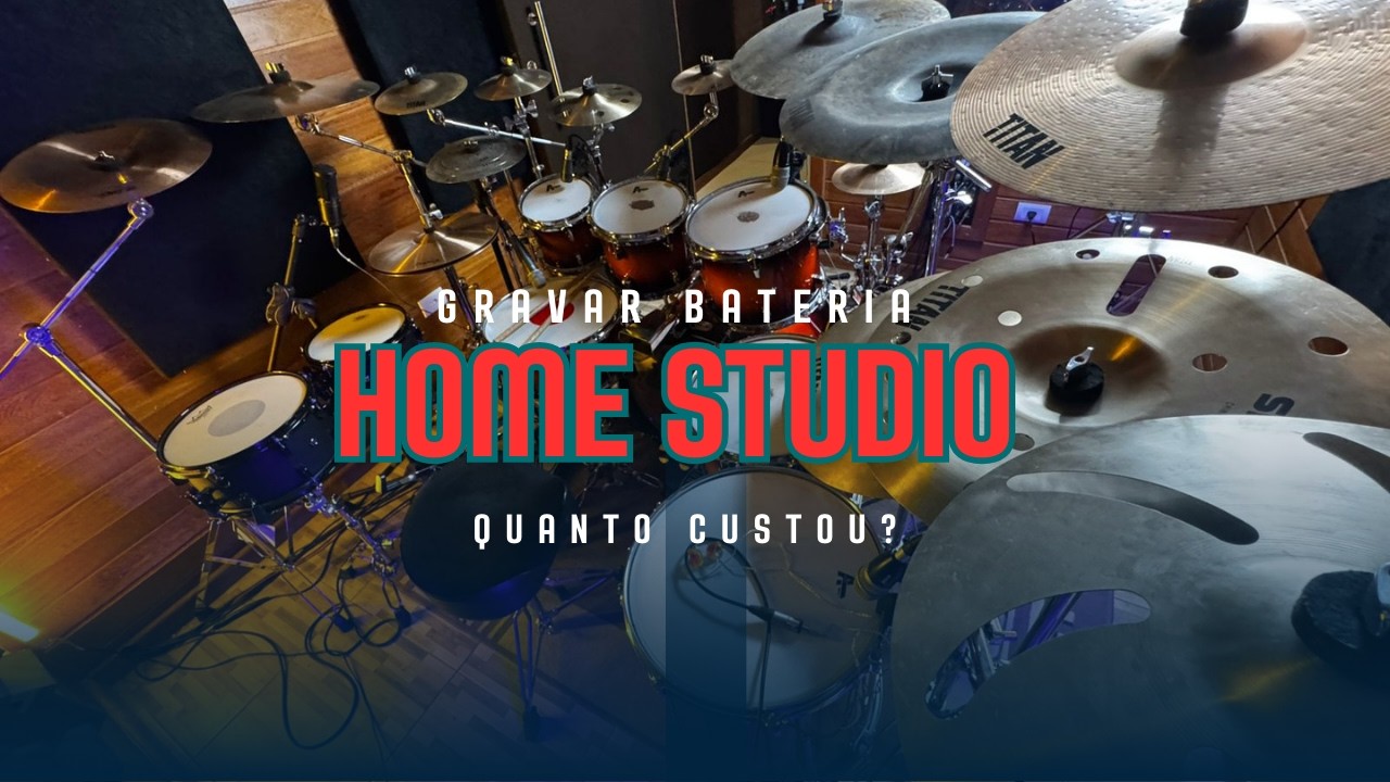 Como Montar um Home Studio de Bateria em 2025 (Gasto REAL e Equipamentos!)