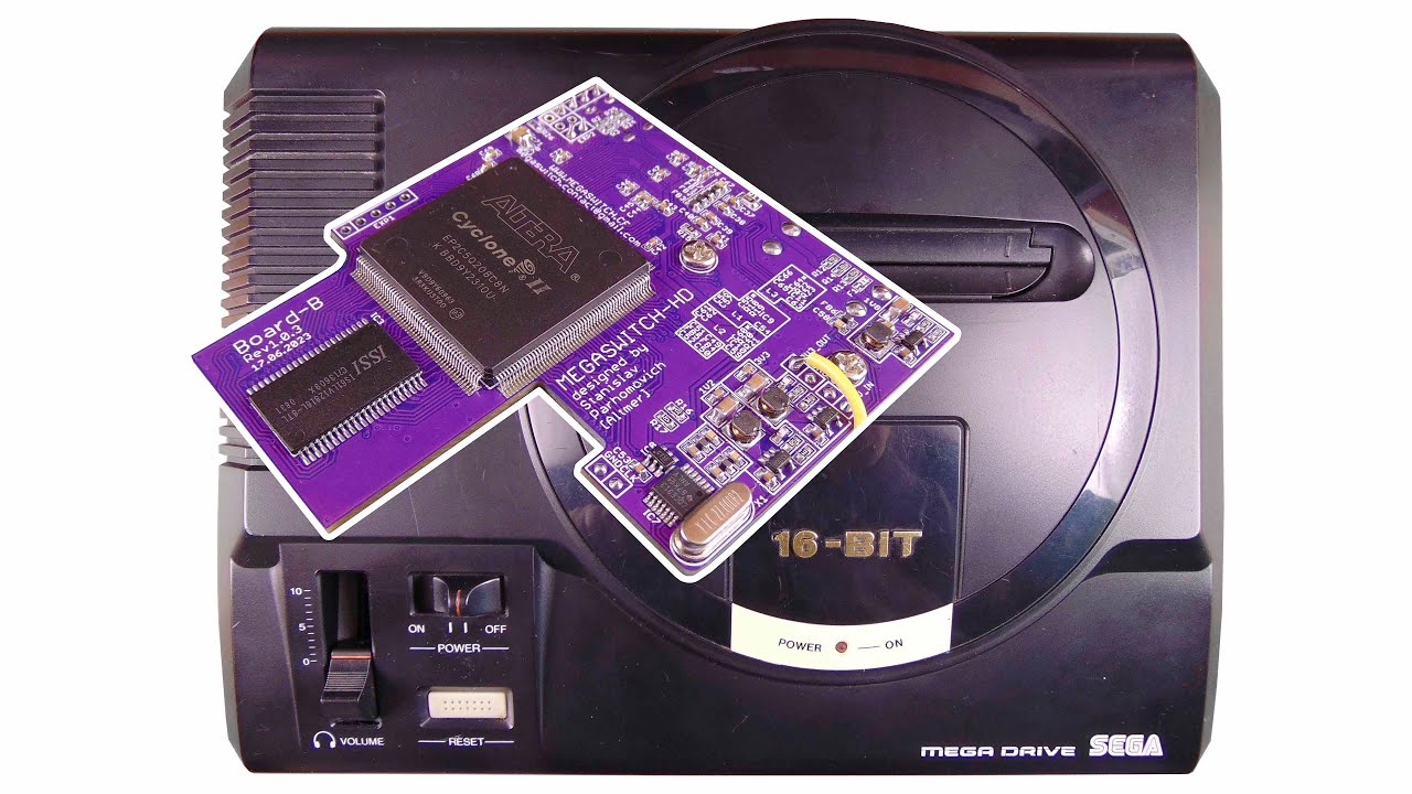 Installing Megaswitch HD. Digital video output on Sega Mega Drive