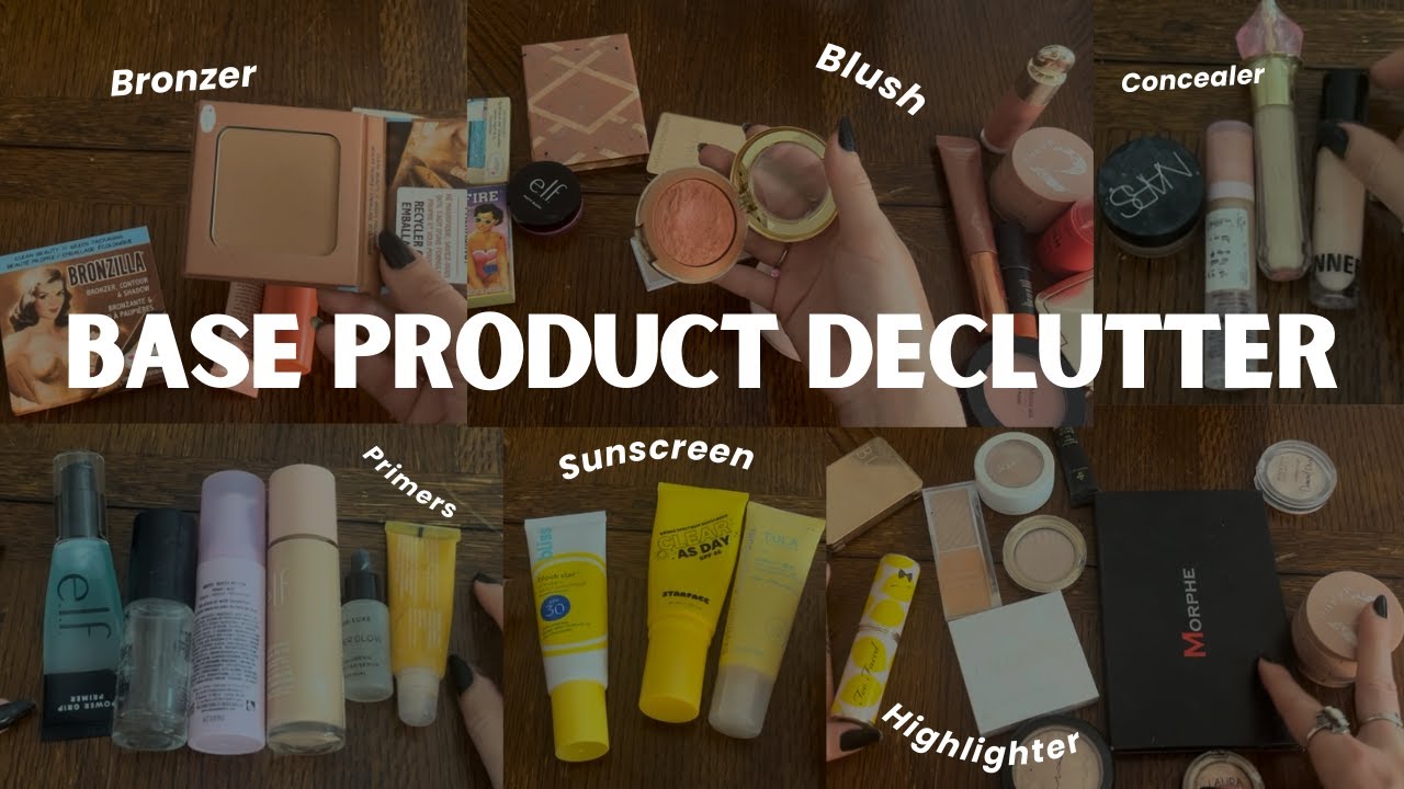 Makeup Declutter 2023 | All Base and Face Products!